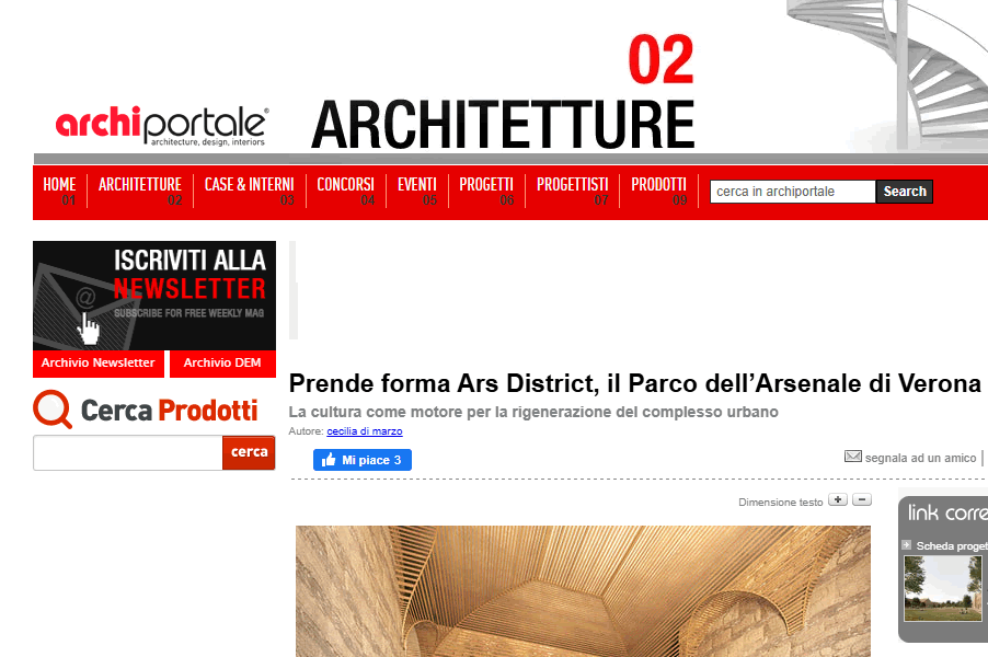 Scopri di più sull'articolo Archiportale: Prende forma Ars District, il Parco dell’Arsenale di Verona